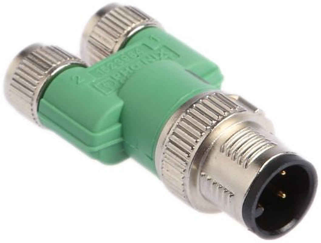 Phoenix Contact Straight Circular Connector Adapter 4 M12 Male 6 M8 Female