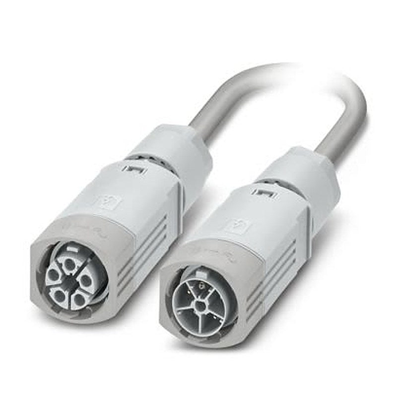 Phoenix Contact Male 3 way Straight to Female 5 way Straight Cable, 1 m