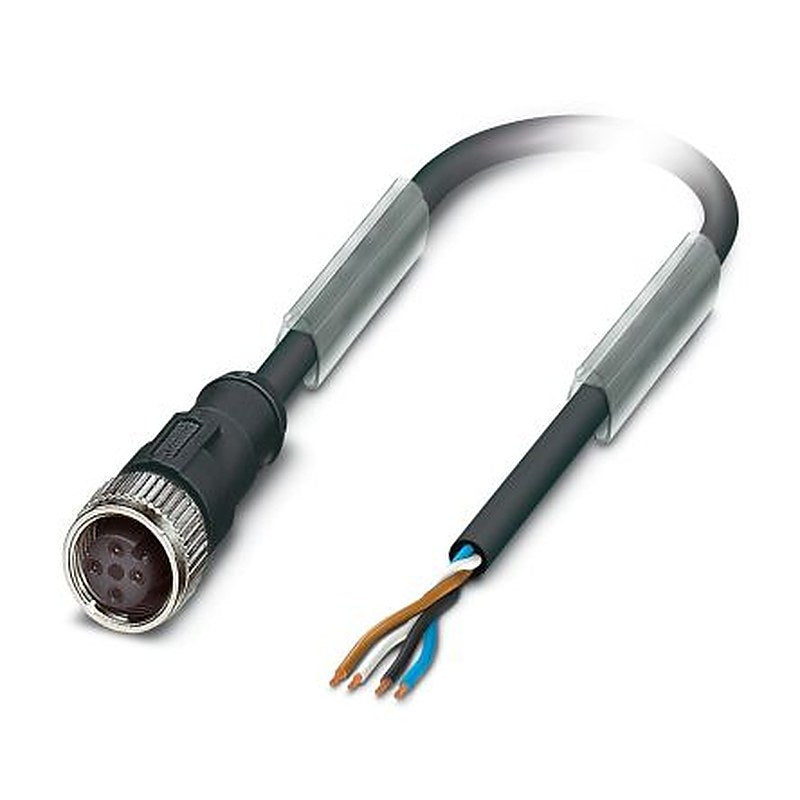 Phoenix Contact 4 way Free Cable End to Female 4 way M12, Straight Sensor Actuator Cable, 20 m