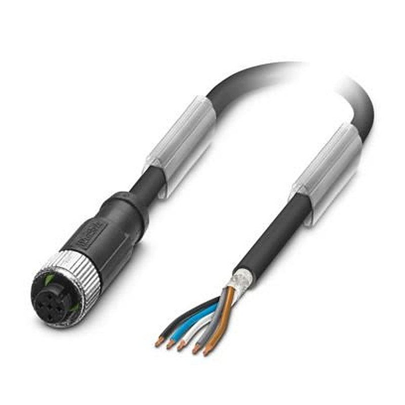 Phoenix Contact 5 way Free Cable End to Female 5 way M12, Straight Sensor Actuator Cable, 10 m
