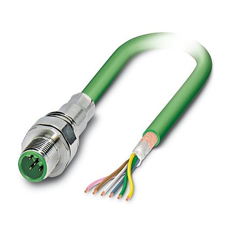 Phoenix Contact Male 5 way M12 to 5 way Unterminated Bus Cable, 500 mm