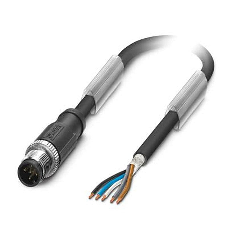 Phoenix Contact Male 5 way M12, Straight to 5 way Free Cable End Sensor Actuator Cable, 500 mm