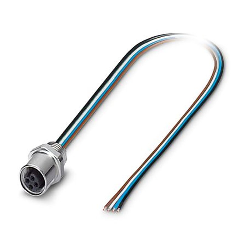 Phoenix Contact Female 4 way Straight to Unterminated 4 way Free End Sensor Actuator Cable, 500 mm
