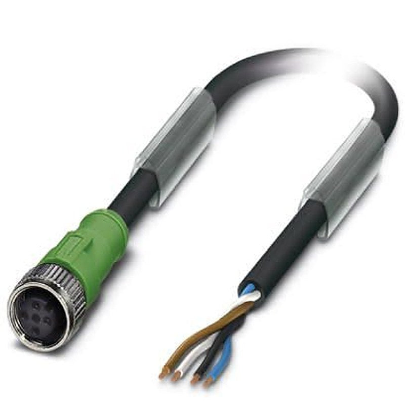 Phoenix Contact Female 4 way M12, Straight to Unterminated Sensor Actuator Cable, 20 m