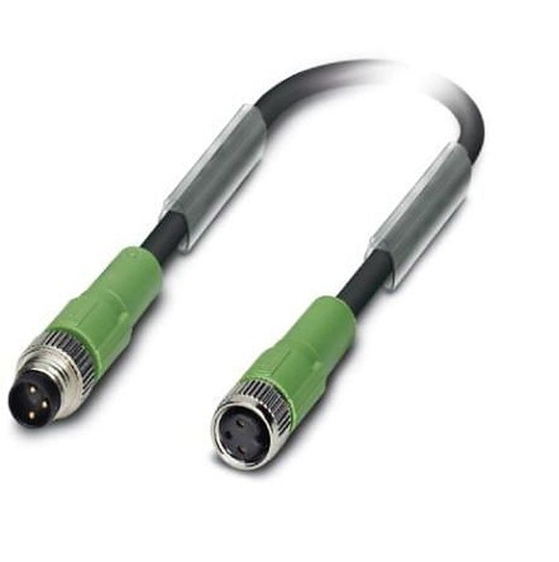 Phoenix Contact Male 3 way M8, Straight to Female 3 way M8 Sensor Actuator Cable, 2.5 m