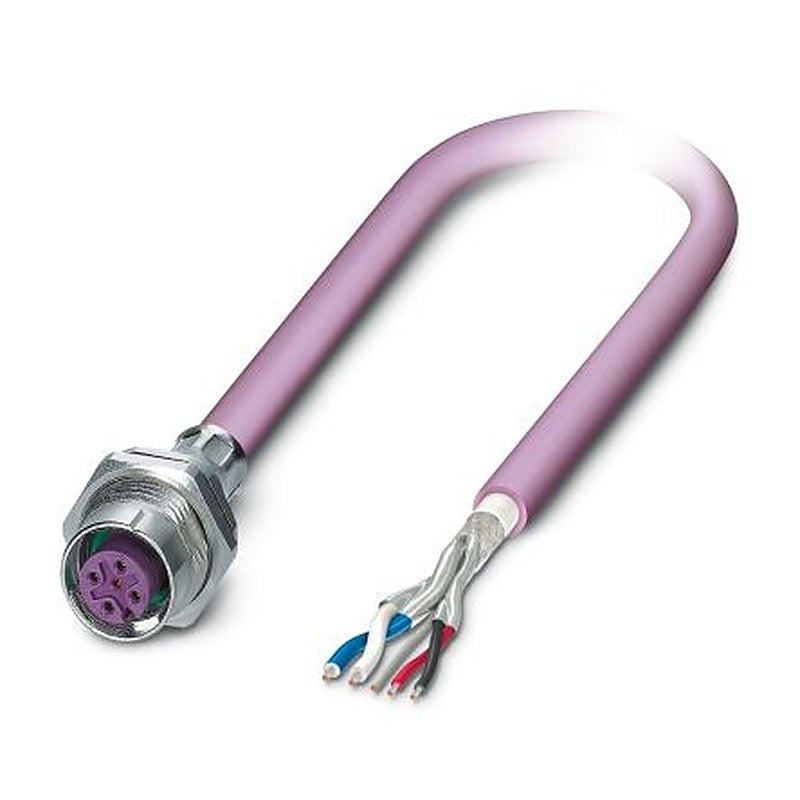Phoenix Contact Female 5 way M12 to 5 way Unterminated Bus Cable, 500 mm