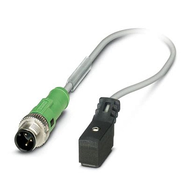 Phoenix Contact Male 2 way M12, Straight to 2 way Valve Connector Sensor Actuator Cable, 2.5 m
