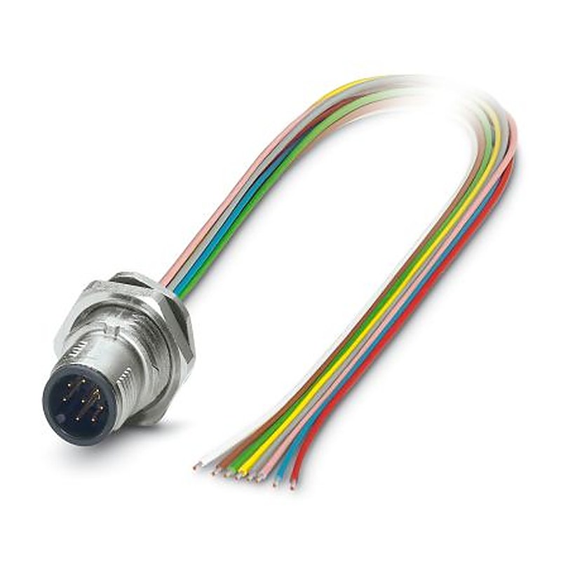 Phoenix Contact Male 3 way M12, Straight to Male M12 Sensor Actuator Cable, 500 mm