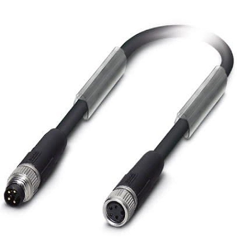 Phoenix Contact Male 4 way M8, Straight to Female 4 way M8 Bus Cable, 20 m