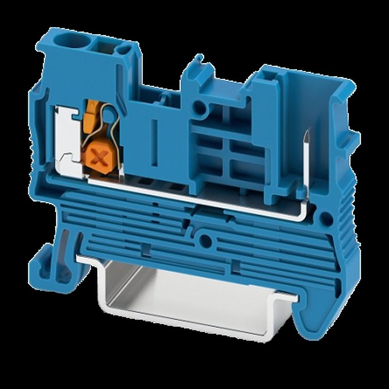 Phoenix Contact 1544636 XT 2.5 Series Terminal Block Blue, 2.5mm², 2-Level, Push-in, EN 45545-2 HL3