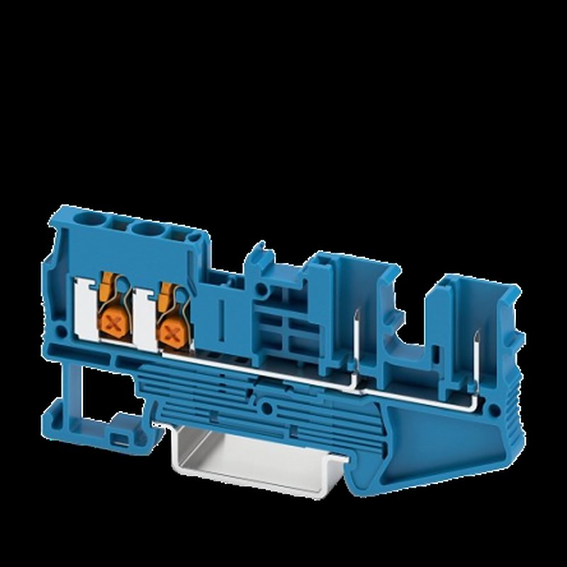 Phoenix Contact 1544645 XT 2.5 Series Terminal Block Blue, 2.5mm², 4-Level, Push-in, EN 45545-2 HL3