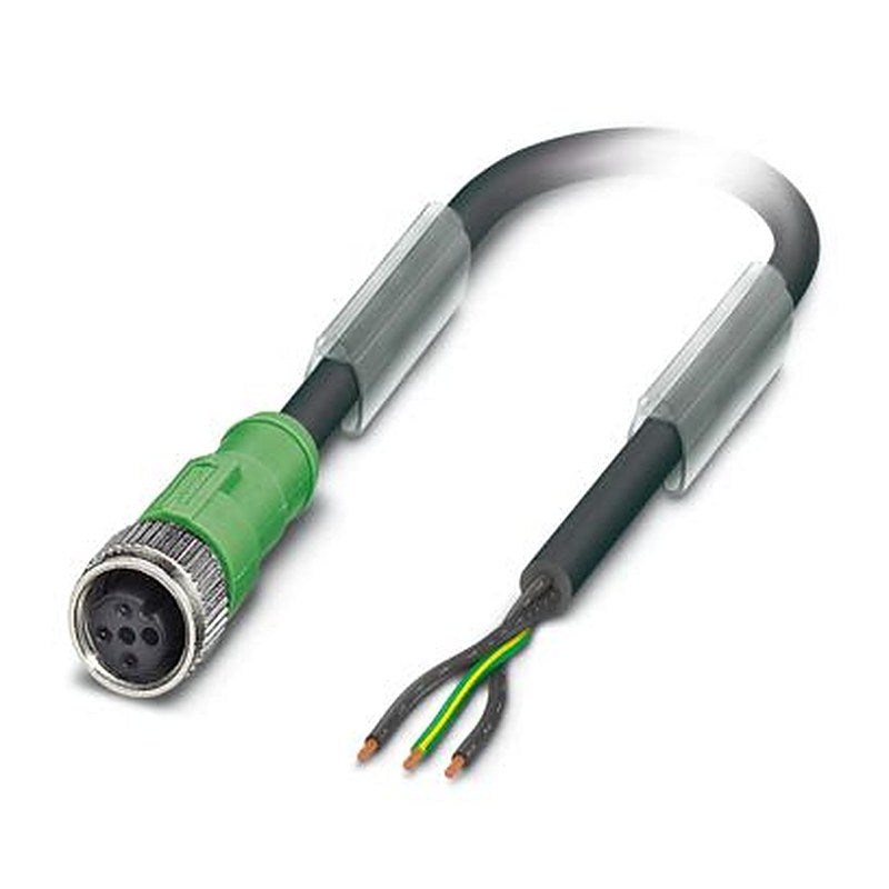 Phoenix Contact 3 way Free Cable End to Female 3 way M12, Straight Sensor Actuator Cable, 10 m