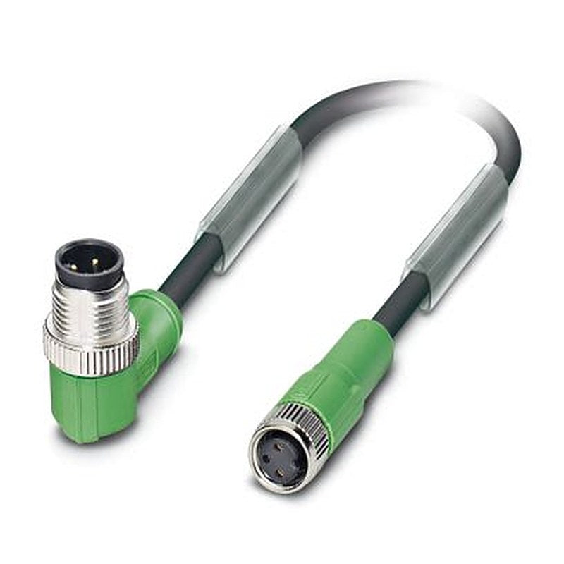 Phoenix Contact Male 3 way Right Angle to Female 3 way Straight Sensor Actuator Cable, 5 m