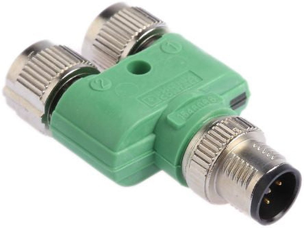 Phoenix Contact Straight Circular Connector Adapter 5 M12 Male 5 M12 Female