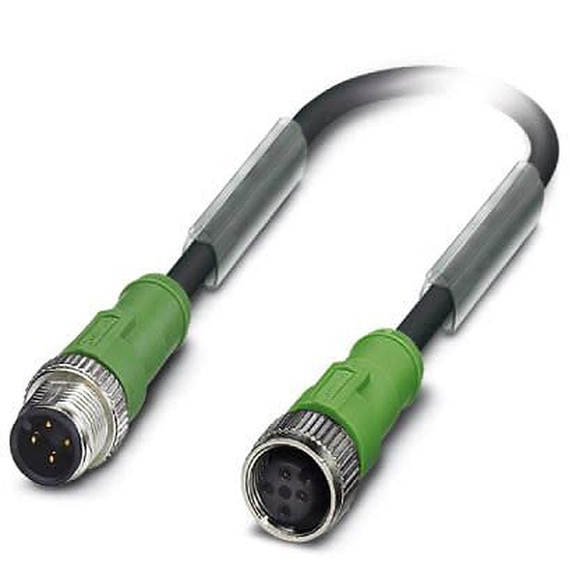 Phoenix Contact Female 4 way M8, Straight to Male 4 way M8, Straight Sensor Actuator Cable, 3 m