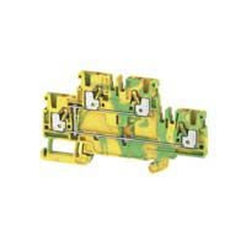 Weidmüller DIN Rail Terminal Block Yellow, Green, 2.5mm², 2-Level, Push-in