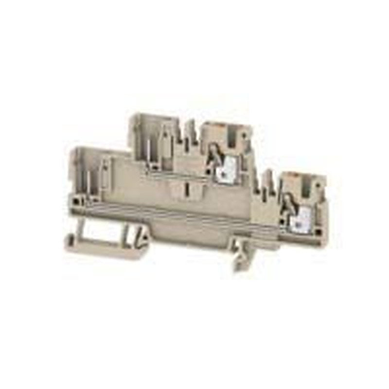 Weidmüller 1548060000 DIN Rail Terminal Block Beige, 2.5mm², 2-Level, Push-in