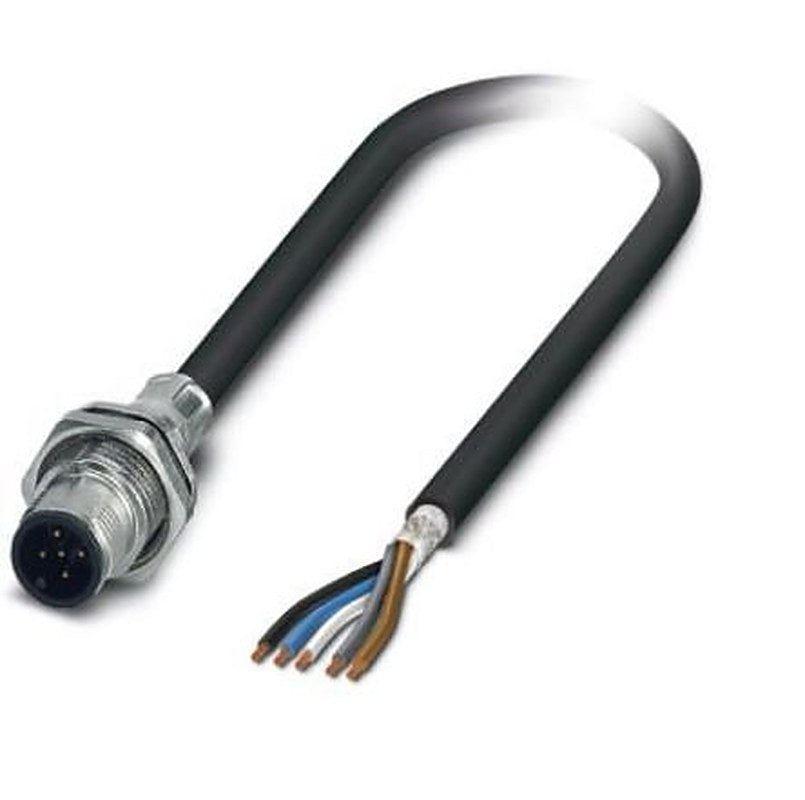Phoenix Contact Male 5 way M12, Straight to Connector, 500 mm