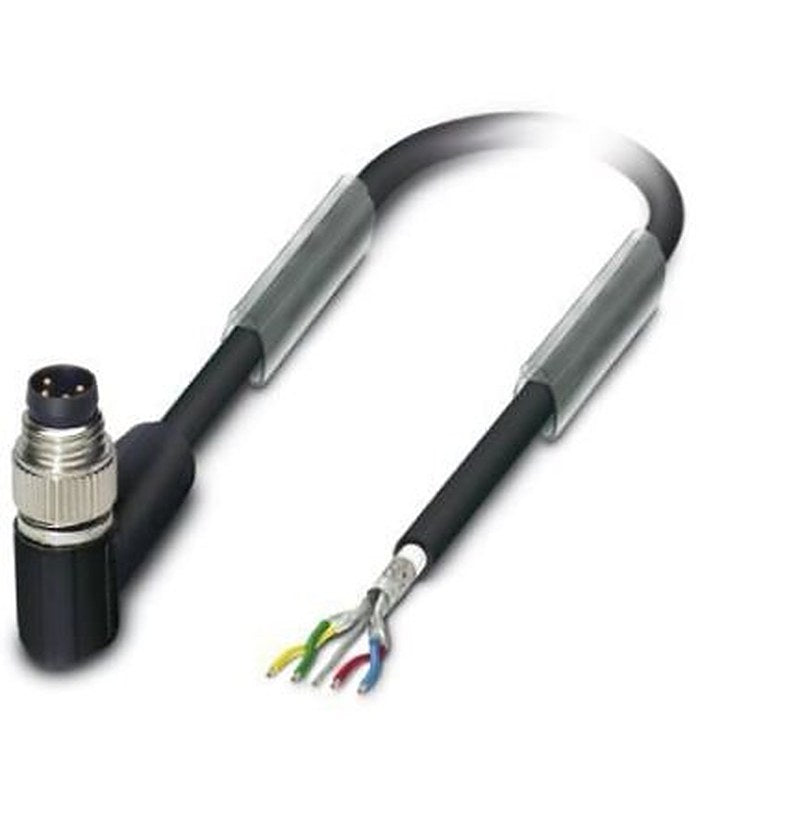 Phoenix Contact Male 5 way M8, Right Angle to Free Cable End Bus Cable, 5 m