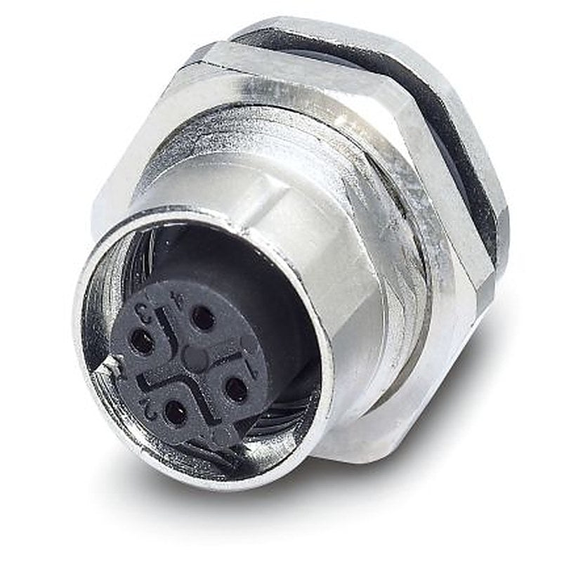 Phoenix Contact Circular Connector, 4 Contacts, Rear, M12 Connector, Socket, Female, IP67, SACC Series