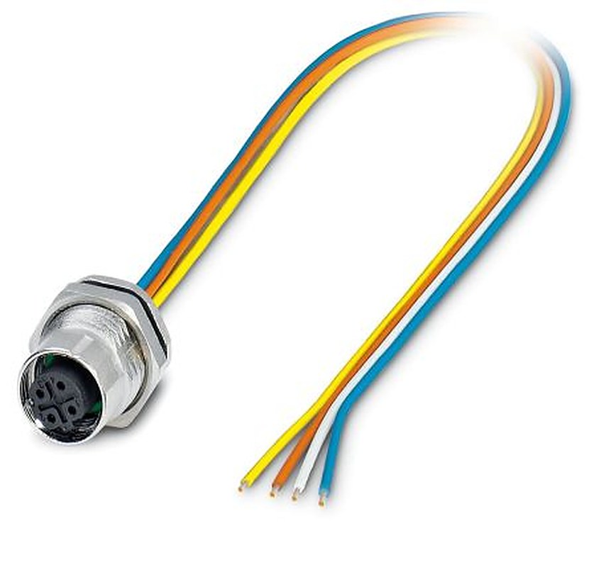 Phoenix Contact Circular Connector, 4 Contacts, Rear, M12 Connector, Socket, Female, IP67, SACC Series