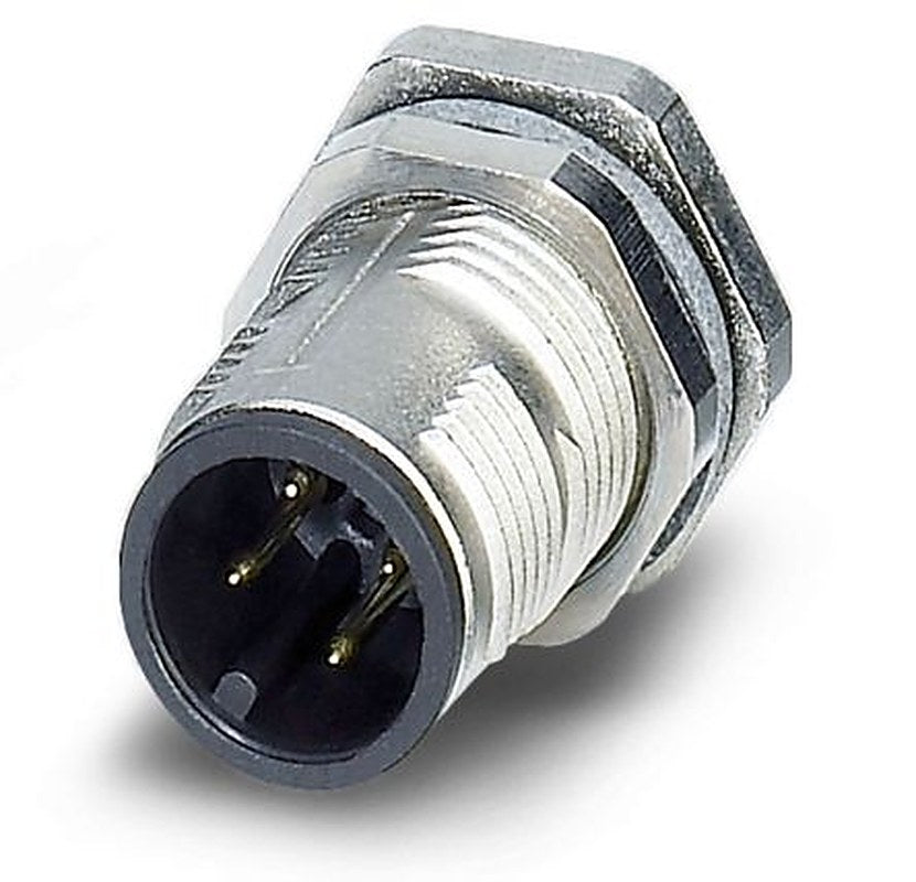 Phoenix Contact Circular Connector, 4 Contacts, Rear, M12 Connector, Plug, Male, IP65, IP67