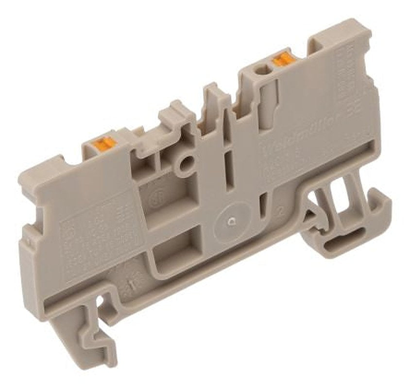 Weidmüller 1552790000 DIN Rail Terminal Block Dark Beige, 1.5mm², 1-Level, Push-in, IECEx/ATEX
