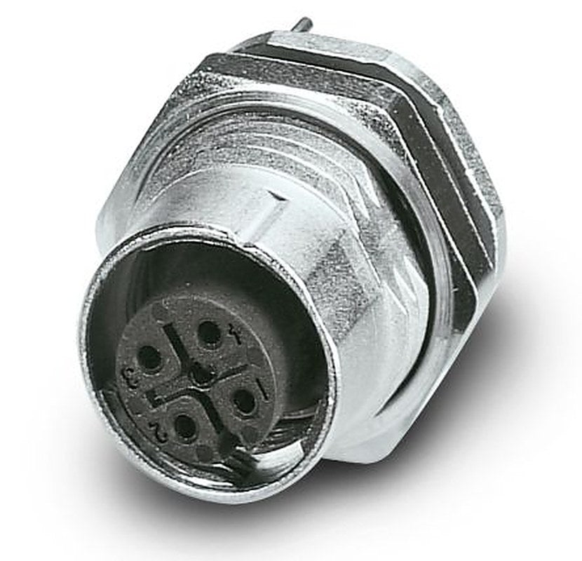 Phoenix Contact Industrial Circular Connector, 5 Contacts, Rear, M12 Connector, Socket, Female, IP65, IP67