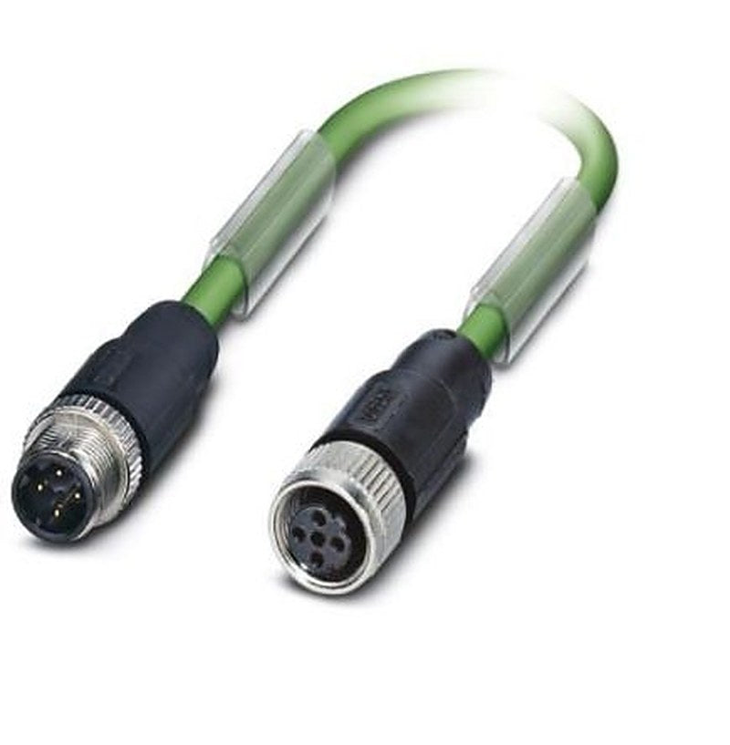 Phoenix Contact NBC, 5 m Cat5 Ethernet Cable, Green, Shielded 4 Screened Polyvinyl Chloride Sheath