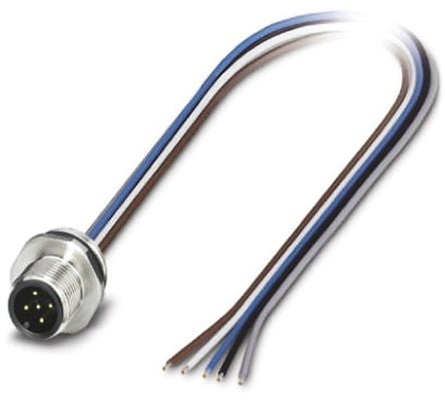Phoenix Contact Male 5 way Straight to Unterminated 5 way Free End Sensor Actuator Cable, 0.5 m