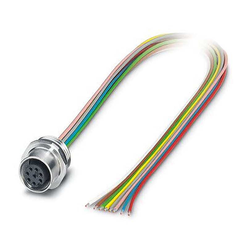 Phoenix Contact Circular Connector, 8 Contacts, Front, Front, M12 Connector, Socket, Female, IP65, IP67, IP69K, SACC