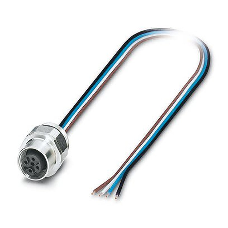 Phoenix Contact Circular Connector, 4 Contacts, Front, Front, M12 Connector, Socket, Female, IP65, IP67, IP69K, SACC