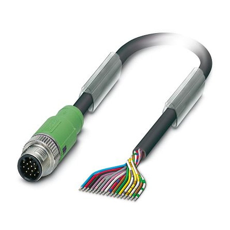 Phoenix Contact Male 17 way M12 to 17 way Unterminated Sensor Actuator Cable, 5 m