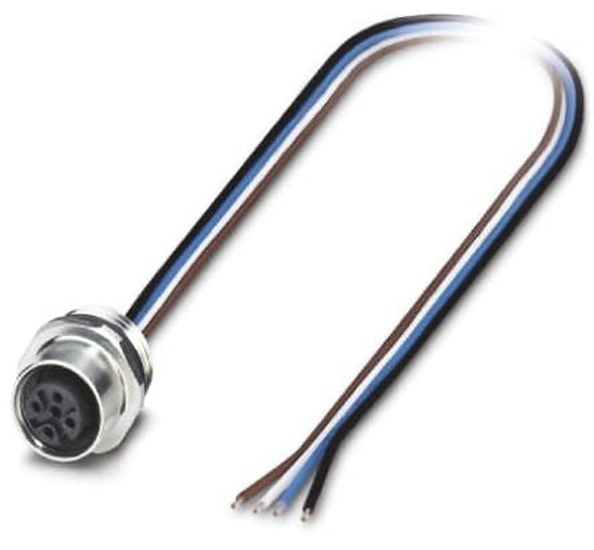 Phoenix Contact Female 4 way M12 to Unterminated 4 way Free End Sensor Actuator Cable, 0.5 m