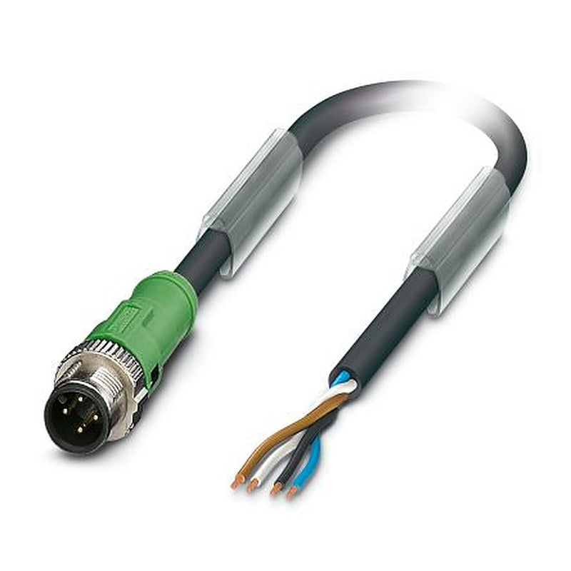 Phoenix Contact Female 4 way M12 to Unterminated 4 way Unterminated Sensor Actuator Cable, 5 m