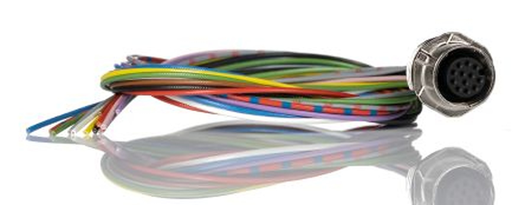 Phoenix Contact Female 12 way M12 to Unterminated Unterminated Sensor Actuator Cable, 500 mm