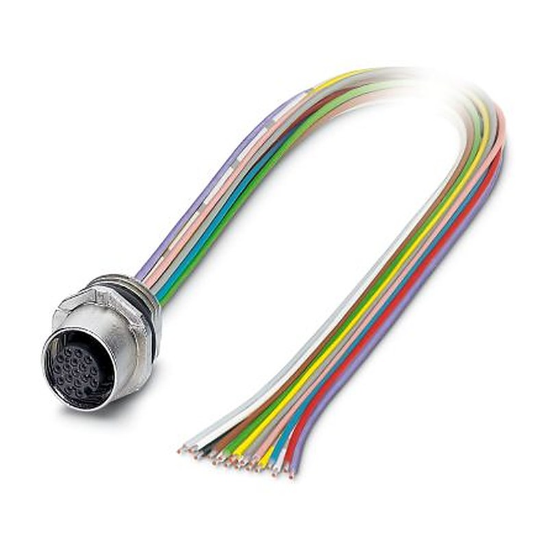 Phoenix Contact Female 17 way M12 to 17 way Unterminated Sensor Actuator Cable, 500 mm