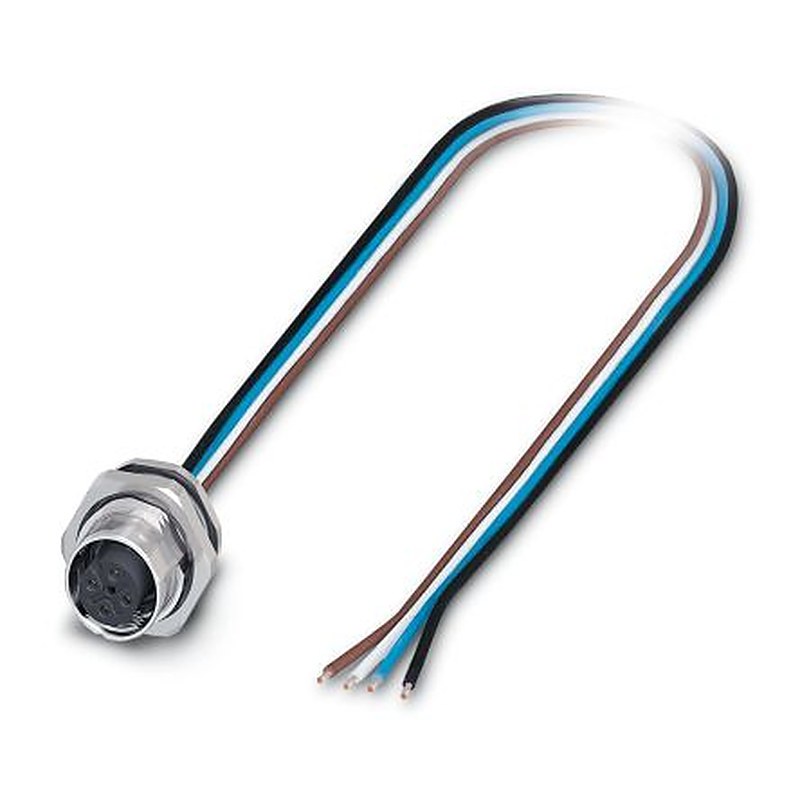 Phoenix Contact Female 4 way Straight to 4 way Unterminated Sensor Actuator Cable, 0.5 m
