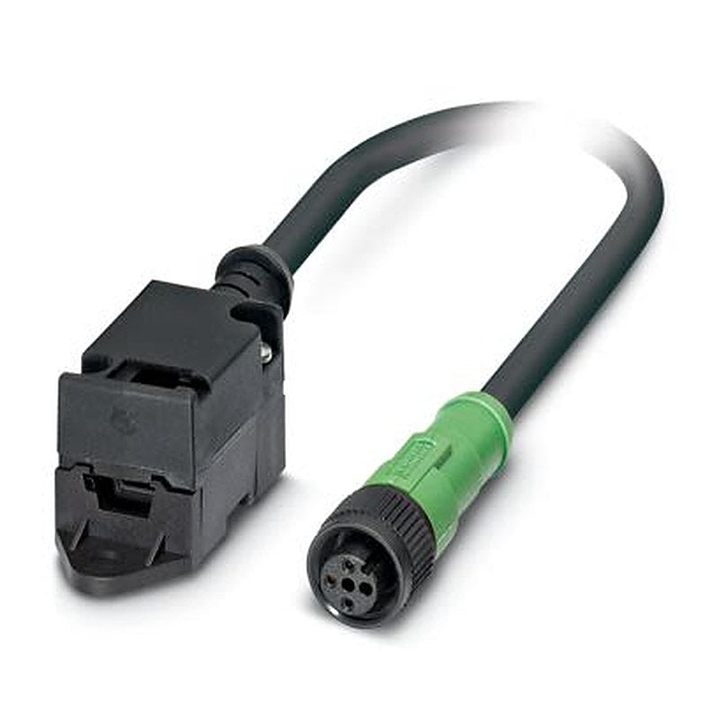 Phoenix Contact SAC Series Bus Cable, 0.75 mm², 5 m, Black Sheath Polyurethane