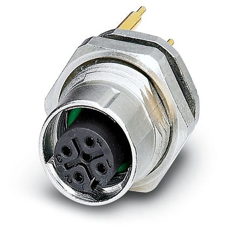 Phoenix Contact Circular Connector, 4 Contacts, Rear, M12 Connector, Socket, Female, IP67, SACC Series
