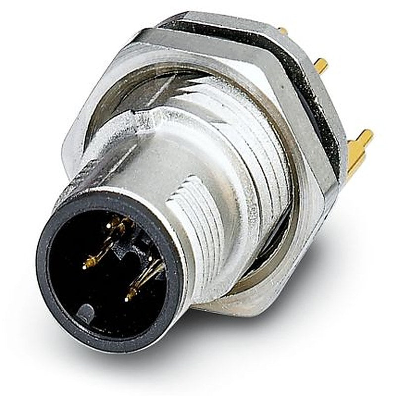 Phoenix Contact Circular Connector, 4 Contacts, Rear, M12 Connector, Plug, Male, IP65, IP67