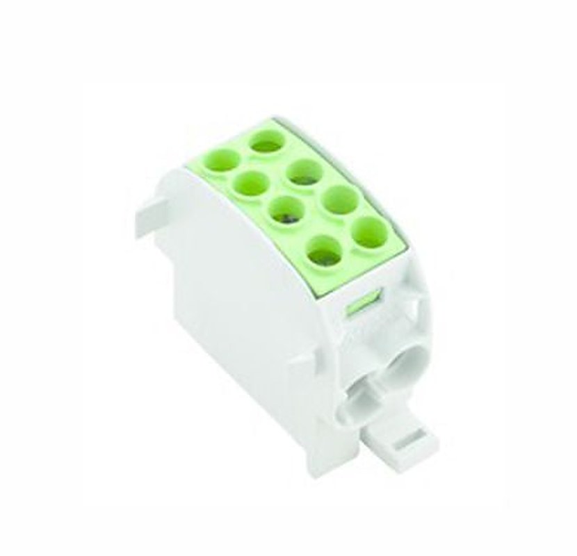 Weidmüller Distribution Block, 2 Way, 1kV ac/dc, 202A, Green