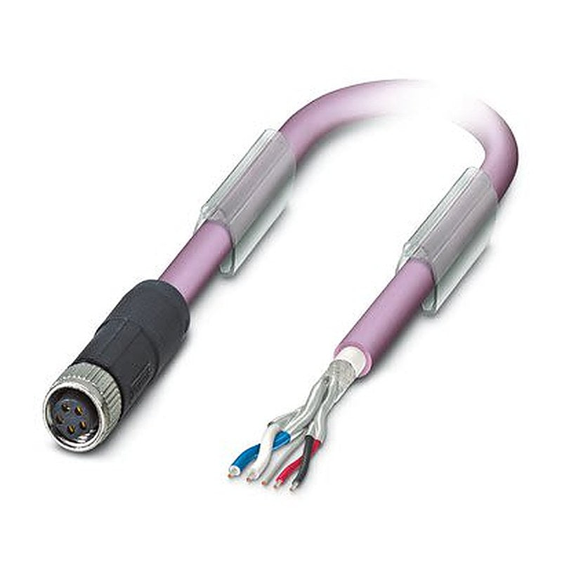 Phoenix Contact Bus Bus Cable, 5 Cores, 0.25mm² 24 AWG, Screened, 2 m Polyurethane Sheath