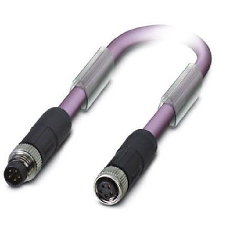 Phoenix Contact Male 5 way M8, Straight to Female 5 way M8 Bus Cable, 10 m