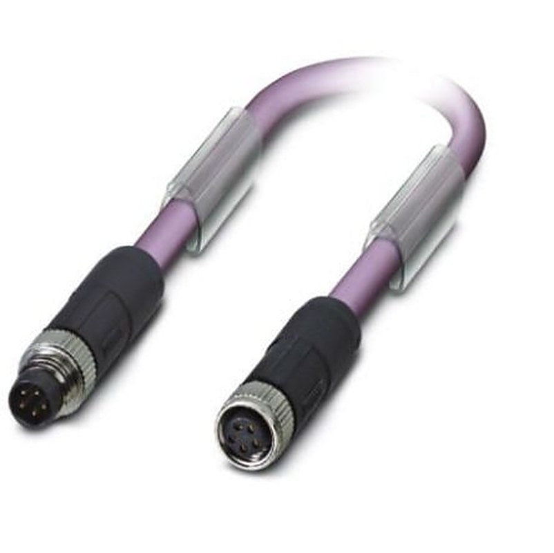 Phoenix Contact Male 5 way M8, Straight to Female 5 way M8 Bus Cable, 15 m