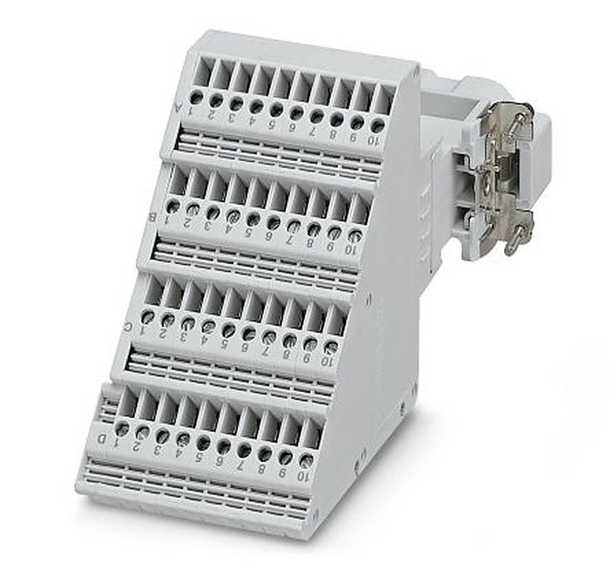 Phoenix Contact 1584266 HC-D 40-A-UT-PER-M Series Terminal Adapter Grey, 0.5mm², 2.5 mm², Screw
