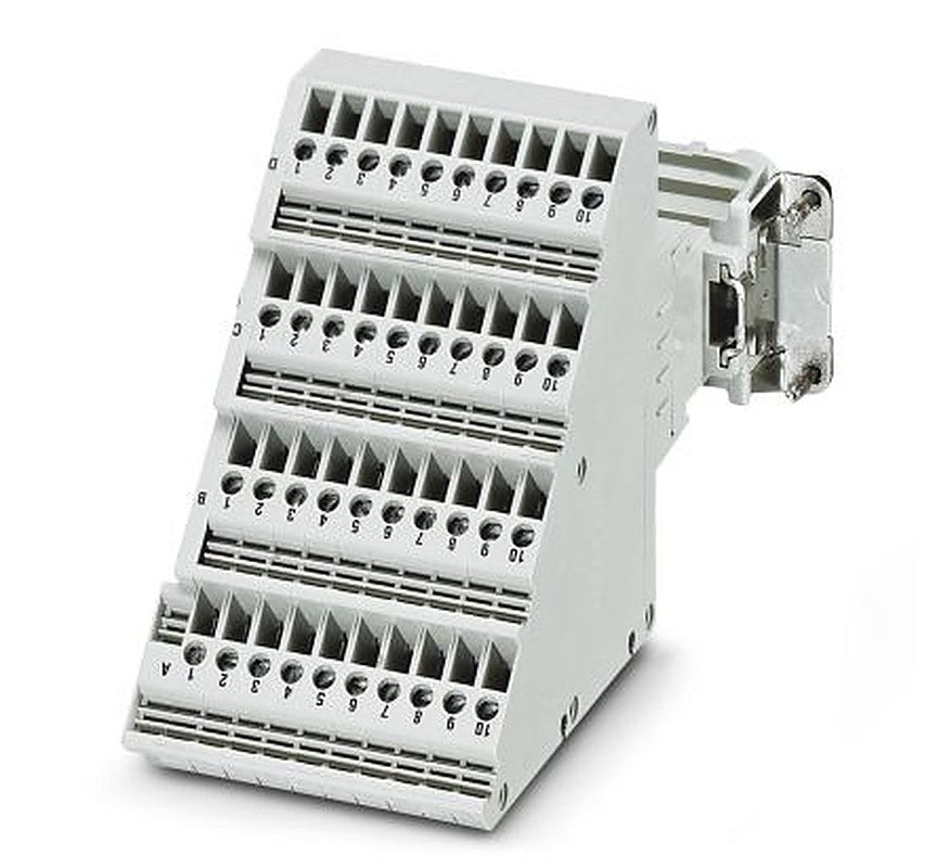 Phoenix Contact 1584279 HC-D 40-A-UT-PER-F Series Terminal Adapter Grey, 0.5mm², 2.5 mm², Screw