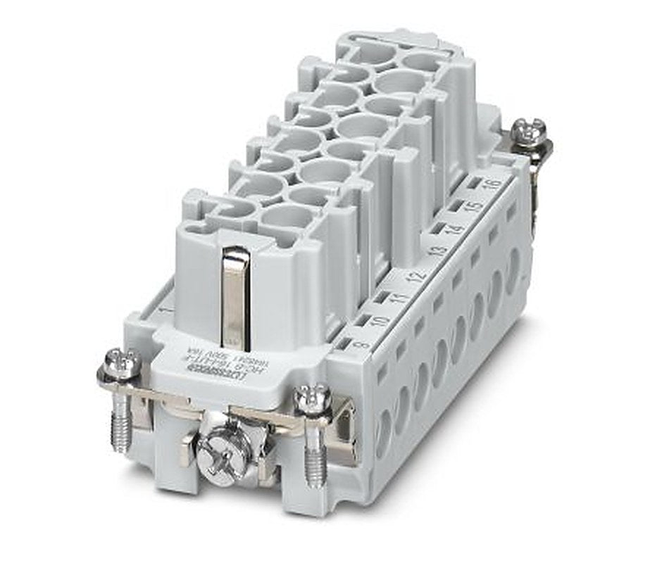 Phoenix Contact HC-B16 Series Heavy Duty Power Connector Insert, 16-Contact, 2 Row, 1584884