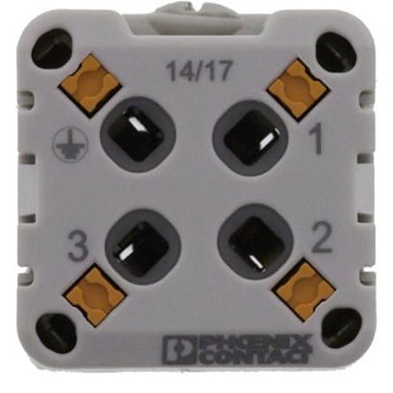 Phoenix Contact HC-A03 Series Heavy Duty Power Connector Insert, 3-Contact, 2 Row, 1585265
