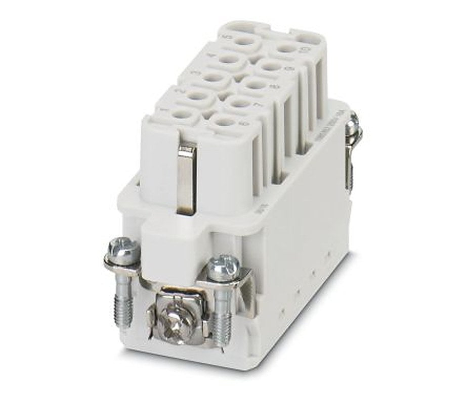 Phoenix Contact HC Series Heavy Duty Power Connector Insert, 10-Contact, 2 Row, 1585362